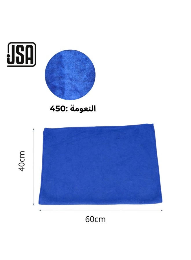 JSA Multi-Color Microfiber Towel 3 pieces 60×40 cm – High Absorbency, Scratch-Free Cleaning and Drying Cloth for Car Care and Home Use - Image 3